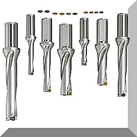 Drills with idexibal inserts