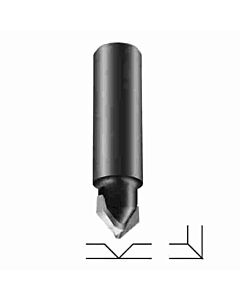 Frēze alubondo locīšanai par 90 grādiem, D-12,70 mm, turētājs d-12,7