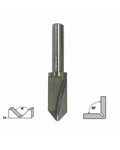 10mm(2,0)  6x50, 90, Aliuminio kompozito lenkimo freza